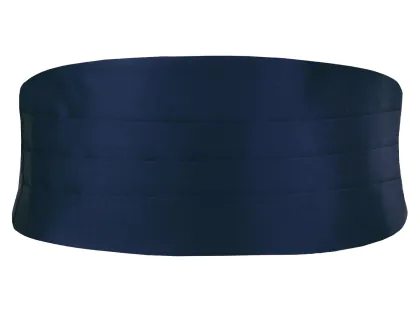 Cumberband in marineblauw polyester