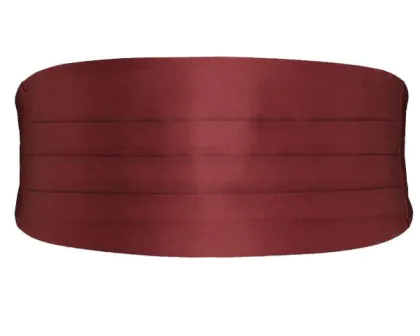 Cumberband in Bordeaux Polyester