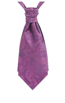 Jongens paarse paisley das