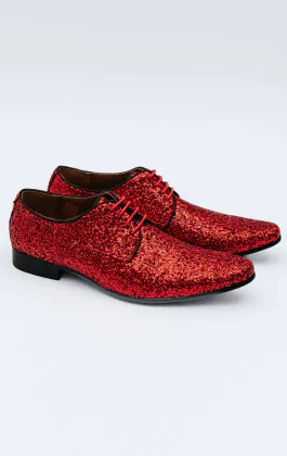 Rode glitter schoenen