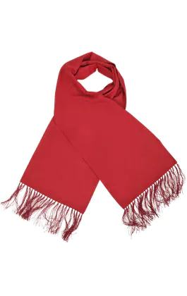 Rode polyester sjaal