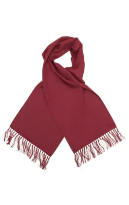 Bordeaux rode polyester sjaal