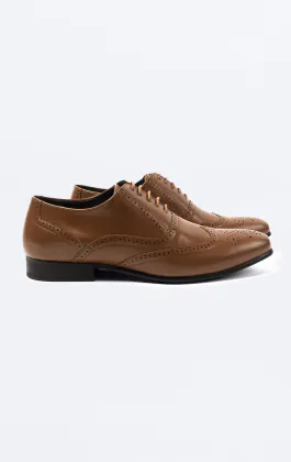 Tan oxford brogue schoenen