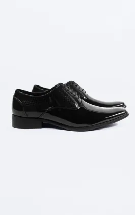 Zwart eigentijdse formale oxford schoenen