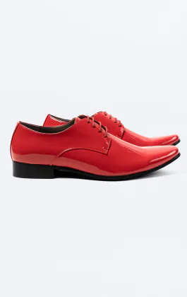 Rode moderne lakschoenen