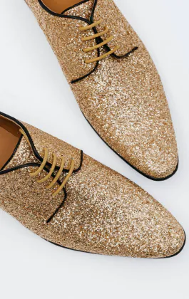 Gouden glitterschoenen