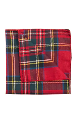 Rood geruite pochet