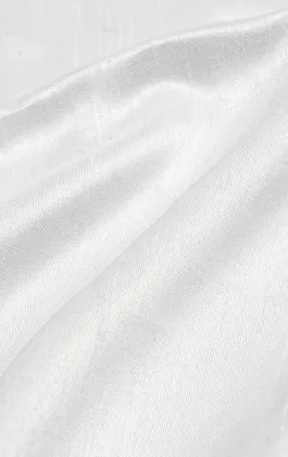 Wit Polyester Dupion Pochet