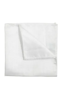 Wit Polyester Dupion Pochet