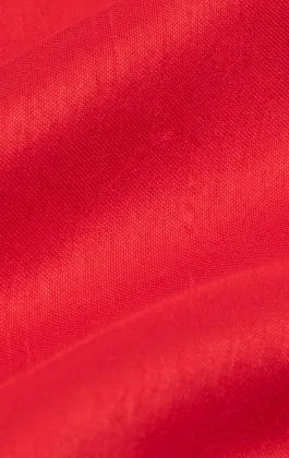 Rood Polyester Dupion Pochet