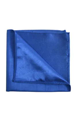 Koningsblauw Polyester Dupion Pochet