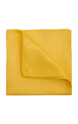 Geel Poly Dupion Pochet