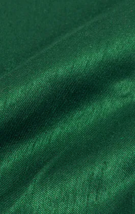 Donkergroen Polyester Dupion Pochet