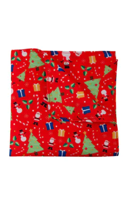 'Festive Fun' rood kerst pochet