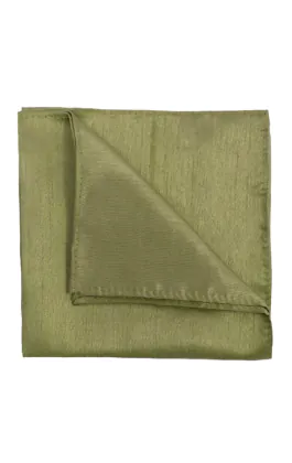 Groen Polyester Dupion Pochet