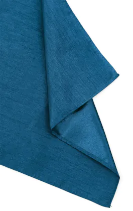 Marokkaans blauw Polyester Dupion Pochet