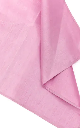 Roze Polyester Dupion Pochet
