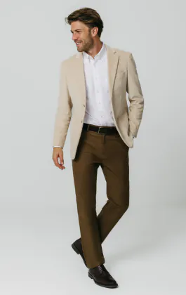 Beige corduroy colbert