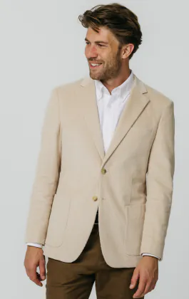 Beige corduroy colbert