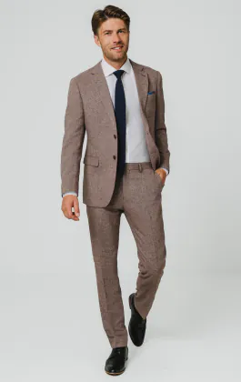 Roodhout visgraat tweed colbert