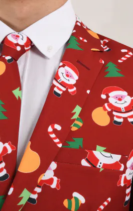 'Happy Santa Claus' feestelijke kerst colbert