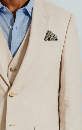 Crème linnen blazer