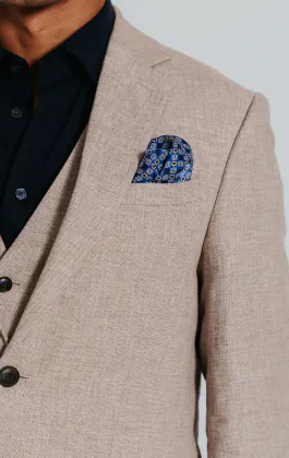 Zand kleurig linnen blazer