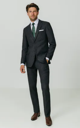 Grijs donegal tweed colbert