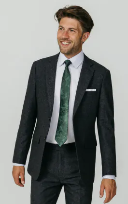 Grijs donegal tweed colbert