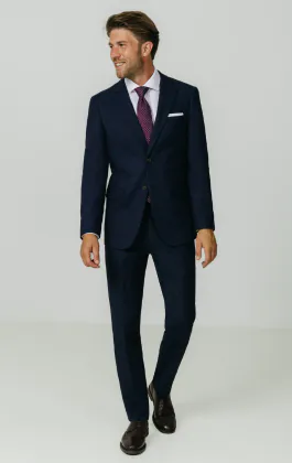 Dobel navy Donegal Tweed colbert
