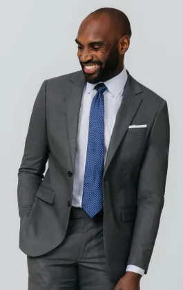 Grijs slim fit colbert
