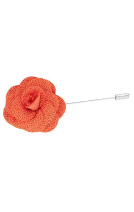 Oranje bloem kraag speld