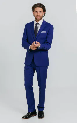 Hel blauw kostuum
