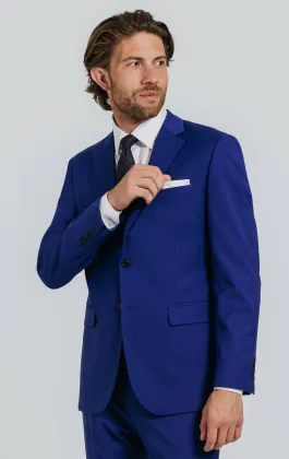 Hel blauw kostuum