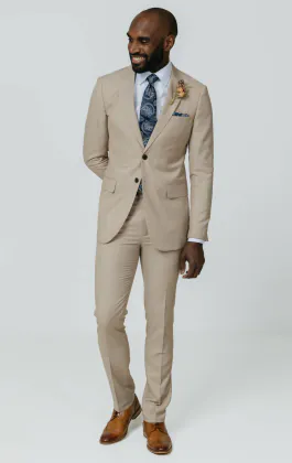 Stone sharkskin slim fit pak