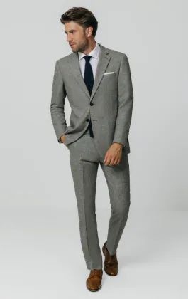 Light grijs Donegal tweed kostuum