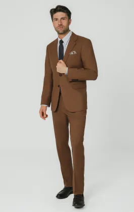 Mid-bruin twill pak