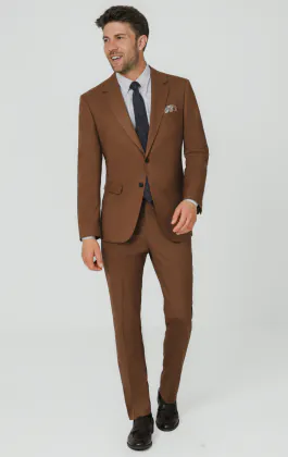 Mid-bruin twill 3 delig pak