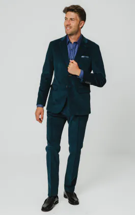 Teal corduroy pak