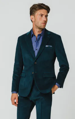 Teal corduroy pak