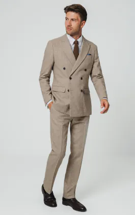 Camel bruin twill tweed pak