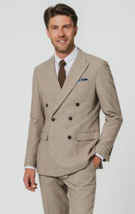Camel bruin twill tweed pak