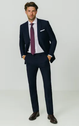 Dobel Navy Donegal Tweed Kostuum