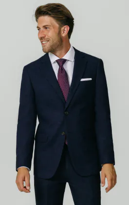 Dobel Navy Donegal Tweed Kostuum