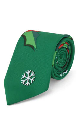 Kerst hulst stropdas