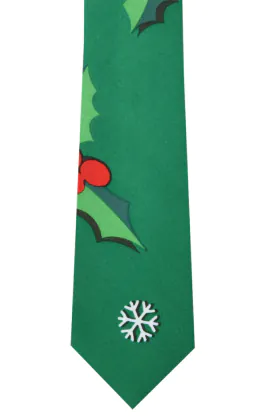 Kerst hulst stropdas