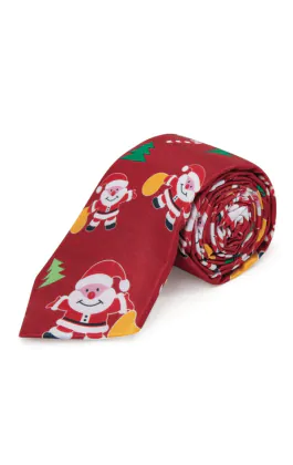 'Happy Santa Claus' Feestelijke Kerst Stropdas