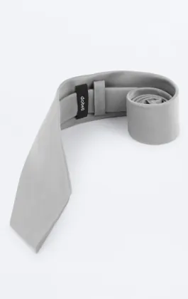 Poly stropdas in zilver