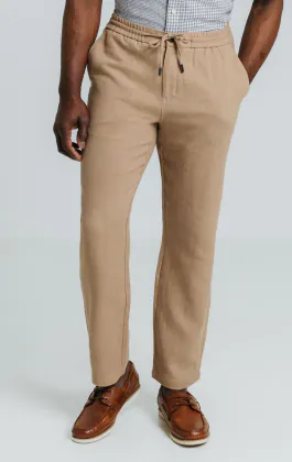Tan linnen twill broek