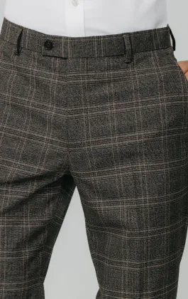 Bruin geruite broek